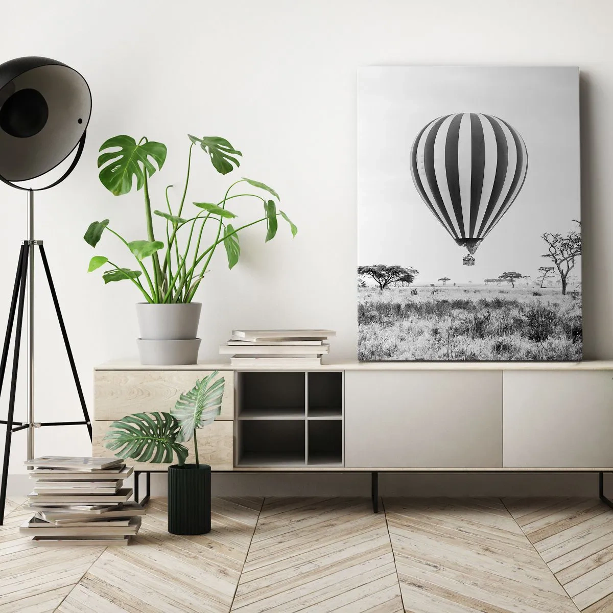 Tablou pe pânză - Peste savană - 65x120 cm