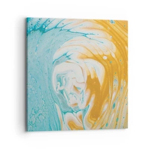 Tablou pe pânză - Vârtej de pastel - 70x70 cm
