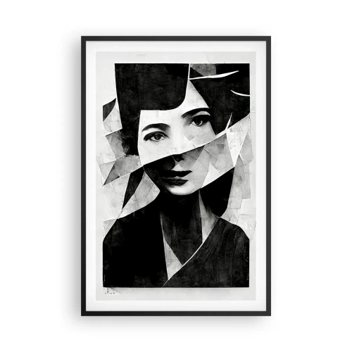 Poster în ramă neagră - Cine ești? - 61x91 cm