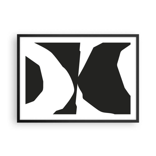 Poster în ramă neagră - Pozitiv -negativ - 70x50 cm