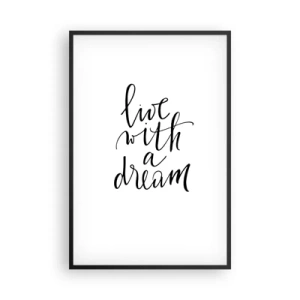 Poster în ramă neagră - Of course - 61x91 cm