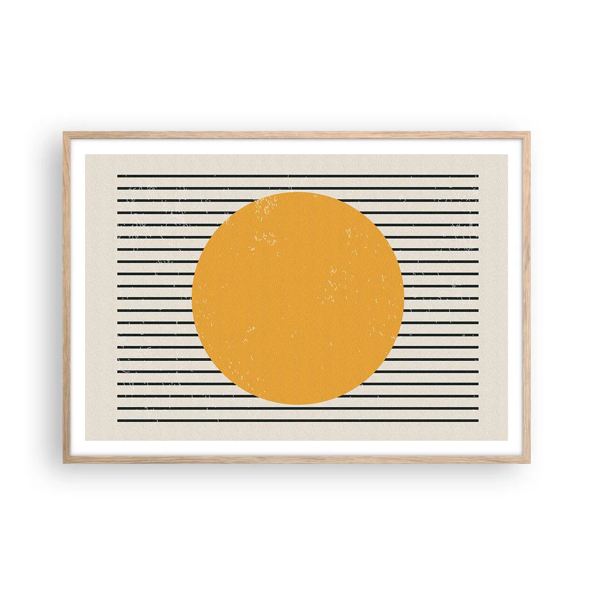 Poster în ramă de stejar deschis - Puterea simplității - 100x70 cm