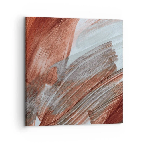 Tablou pe pânză - Abstracție autumnală și vântoasă - 70x70 cm