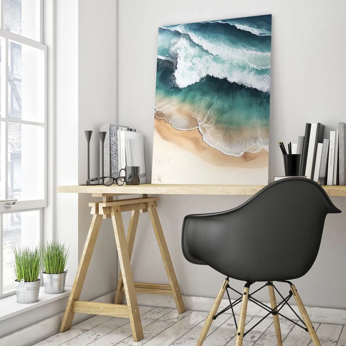 Tablou pe sticlă - Întâlnire eternă - 50x70 cm