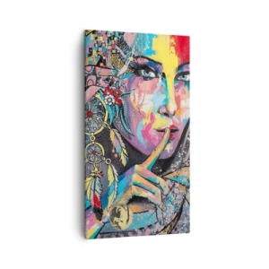 Tablou pe pânză - Taci până când înțelegi - 45x80 cm