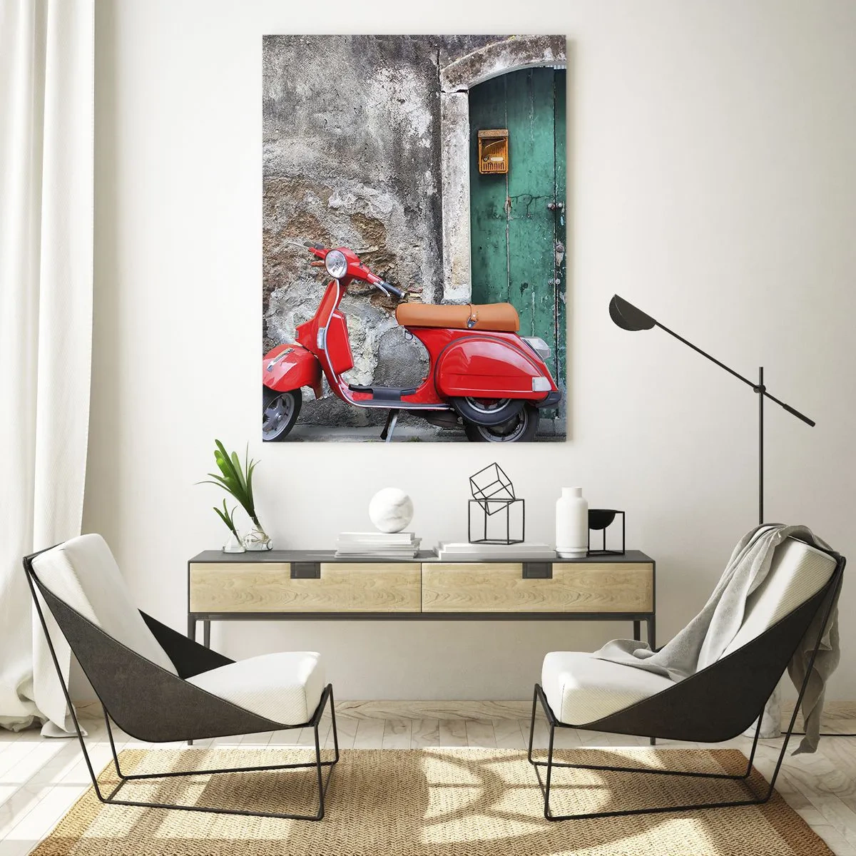 Tablou pe sticlă - Vacanța italiană - 50x70 cm