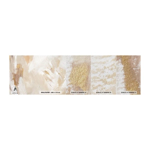 Mostră tapet Premium Canvas - Compoziție pastel - Minimalist, Luminos, Bucată - 100x30 cm
