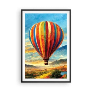 Poster în ramă neagră - În liniște puteți vedea mai multe - 61x91 cm