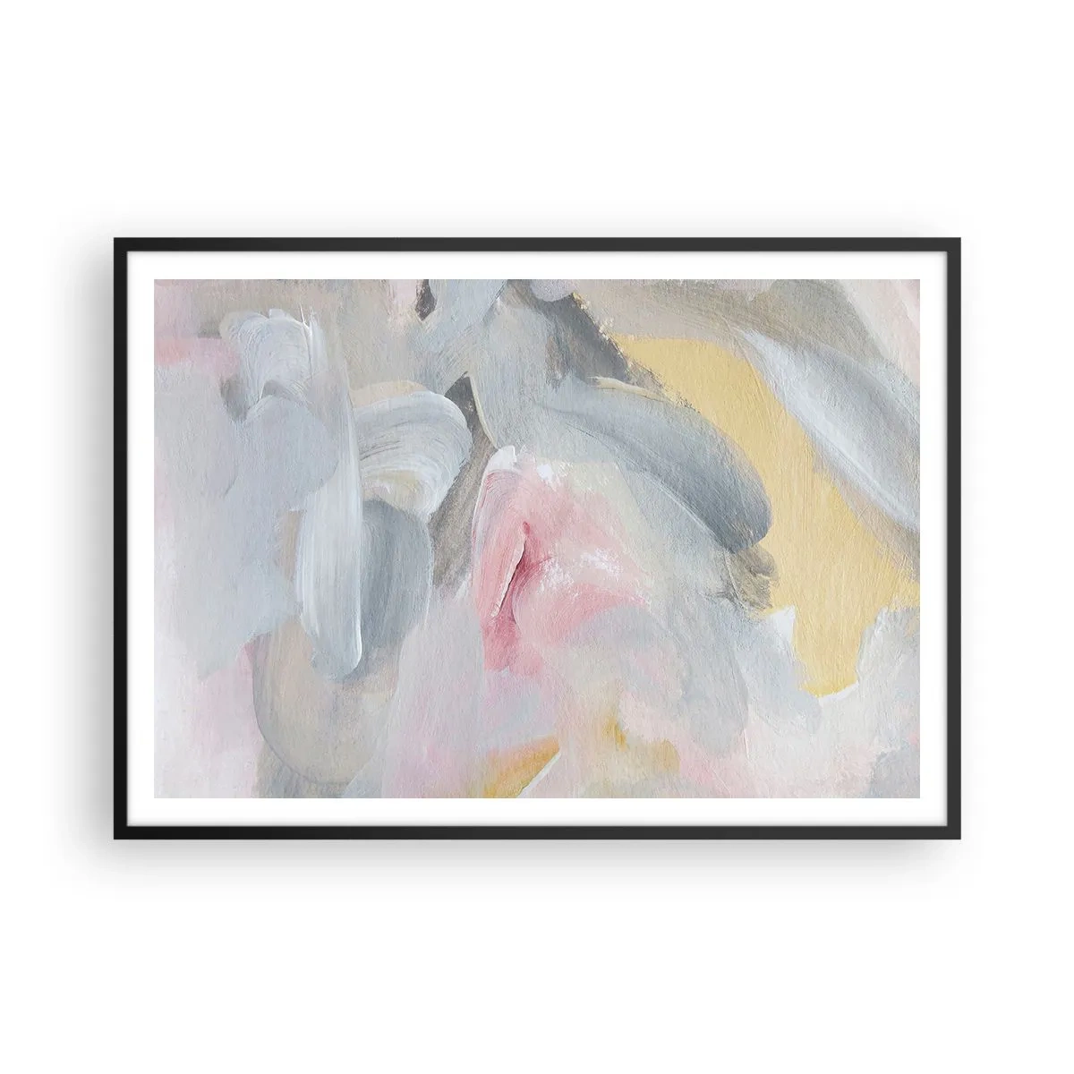 Poster în ramă neagră - Într-o lume de pastel - 100x70 cm