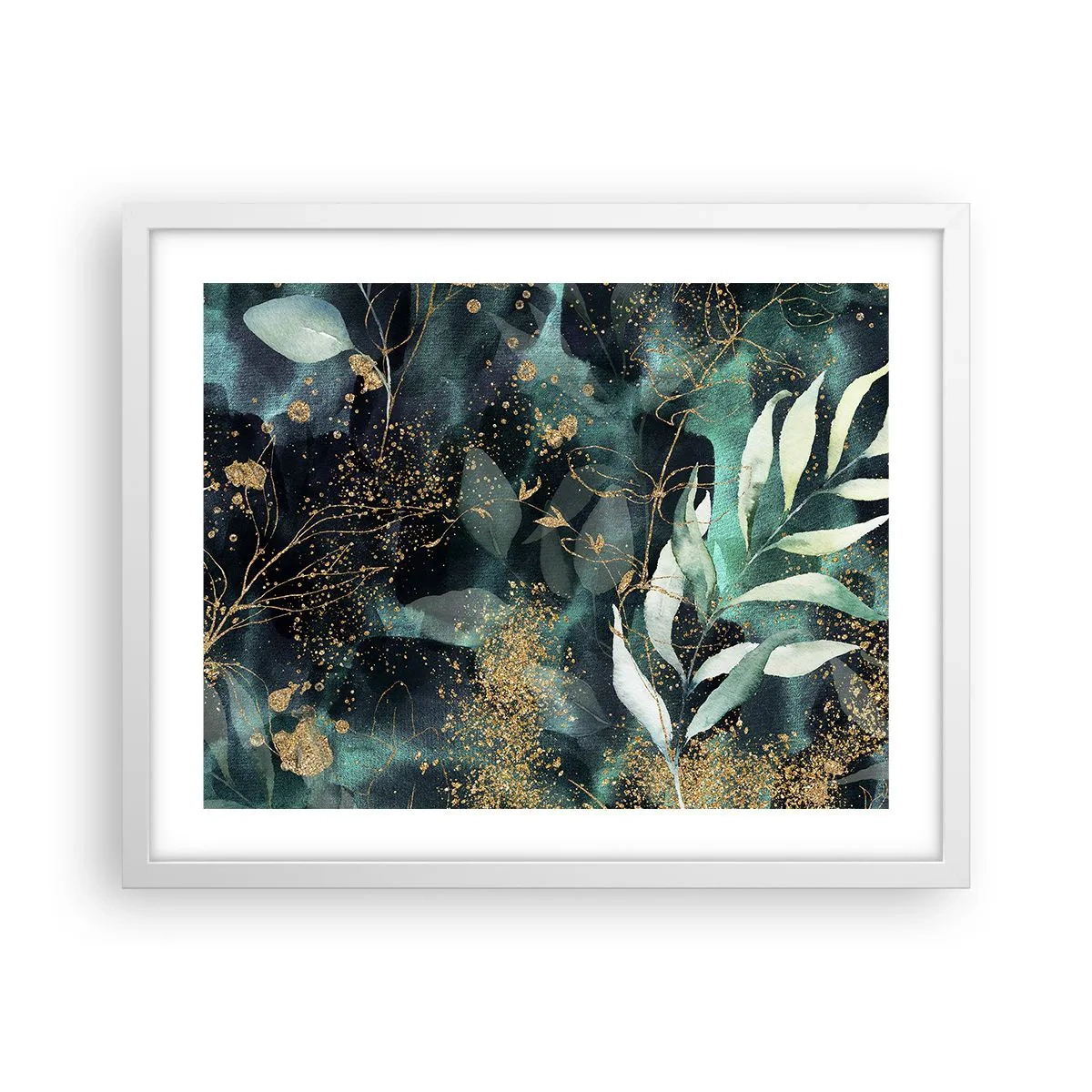 Poster în ramă albă - Grădina fermecată - 50x40 cm