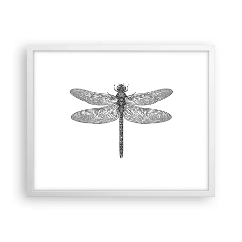 Poster în ramă albă - Precizia naturii - 50x40 cm