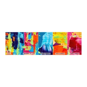 Mostră de Tapet Standard Eco - Viața este frumoasă! - Abstracția, Grafică, Bucată - 100x30 cm