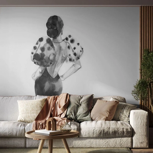 Fototapetă personalizată Premium Canvas - A trecut chiar pe lângă noi - Femeie, Modă, Model