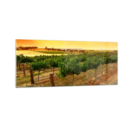 Tablou pe sticlă - Să bem soarele - 100x40 cm