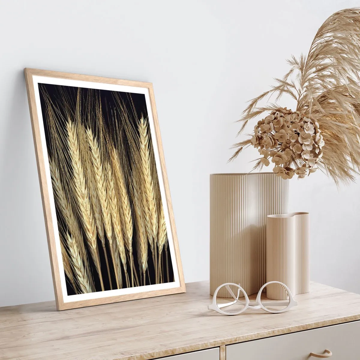 Poster în ramă de stejar deschis - Magie rustică - 70x100 cm