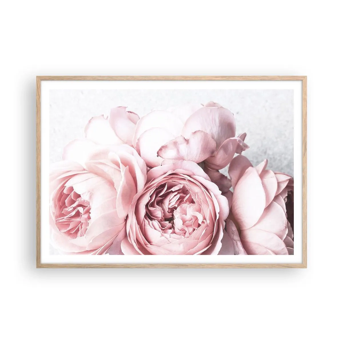 Poster în ramă de stejar deschis - Pentru romantici - 100x70 cm