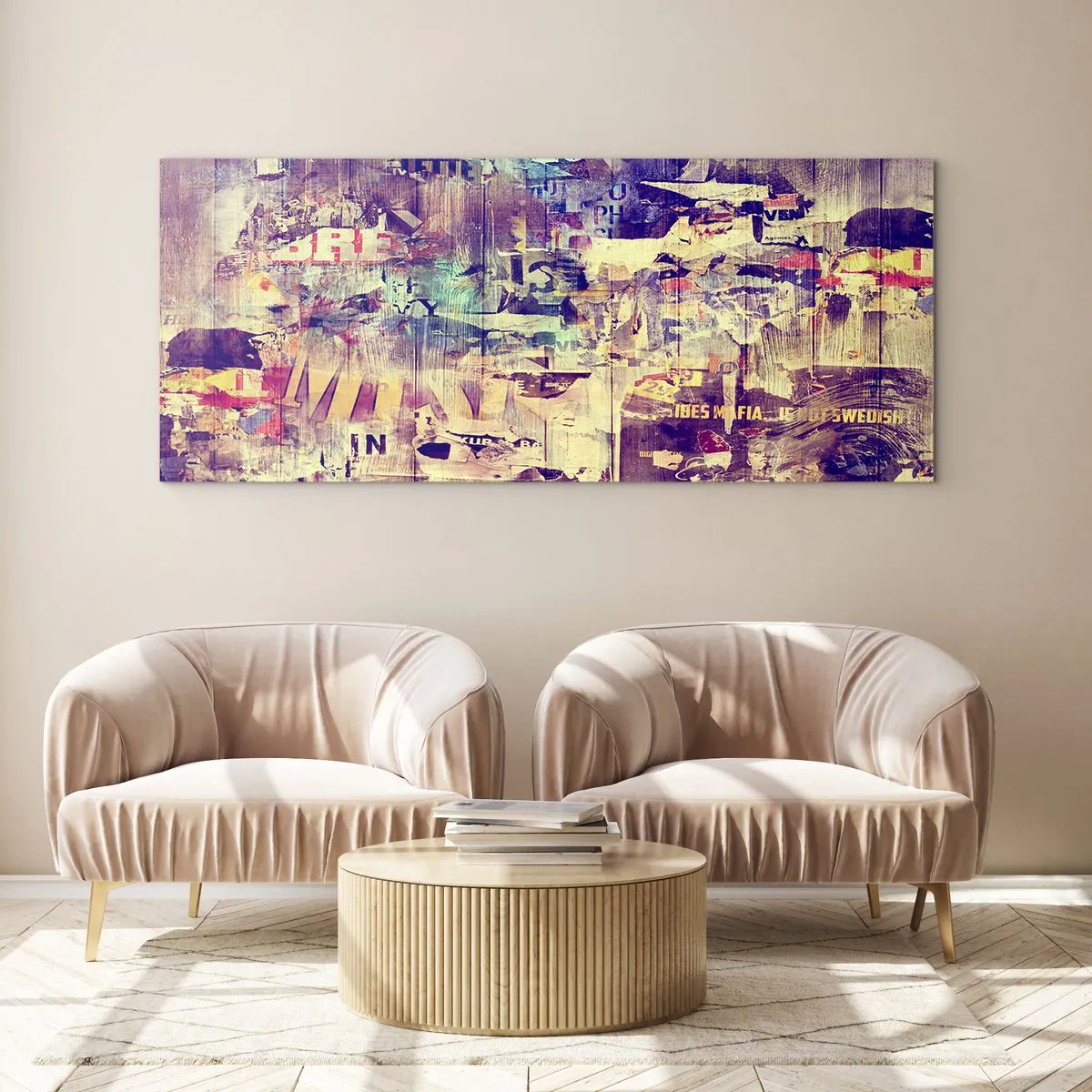 Tablou pe sticlă - Și asta e tot ce va rămâne - 90x30 cm