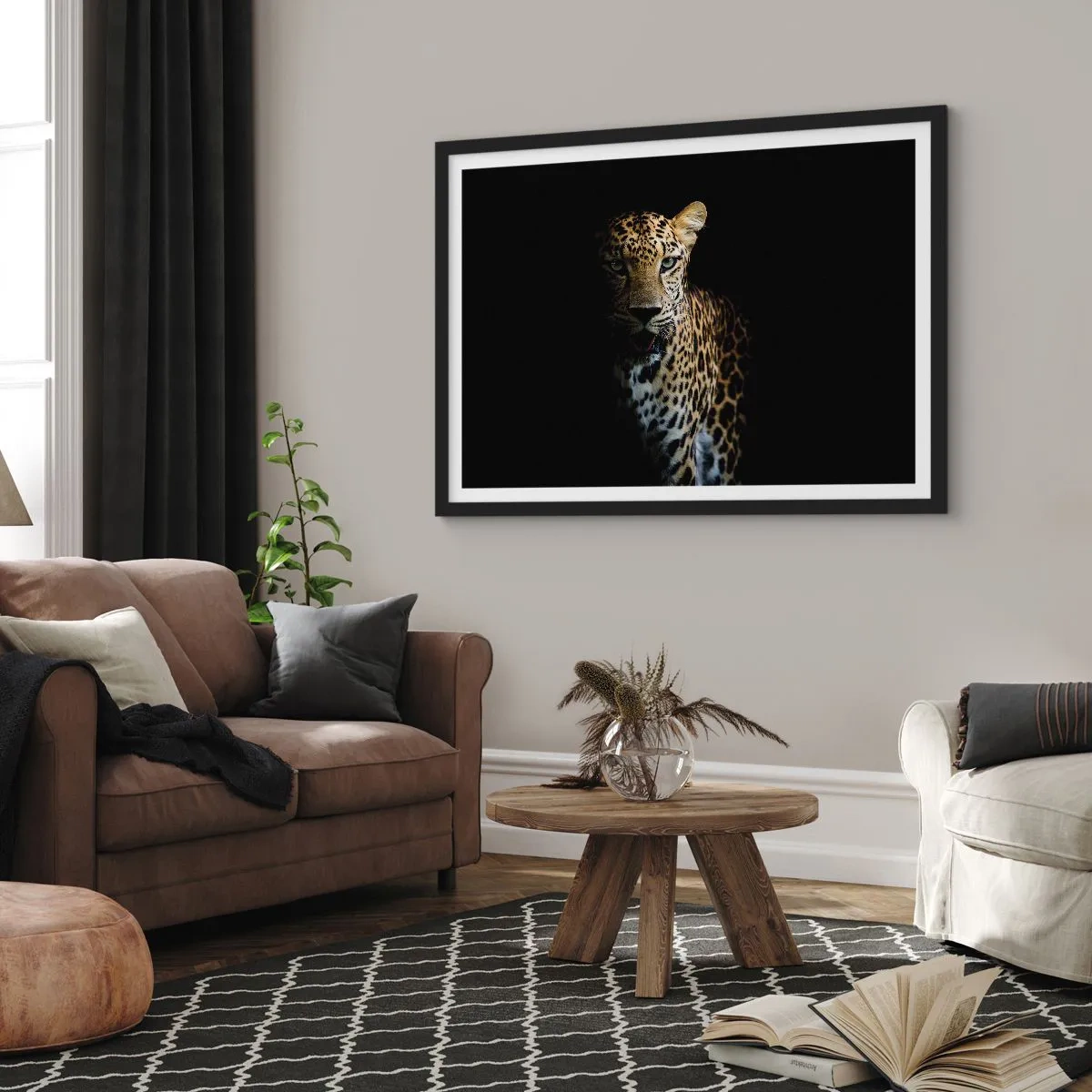 Poster în ramă neagră - Frumusețe întunecată - 40x30 cm