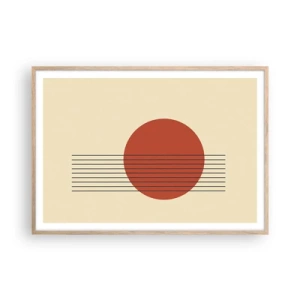 Poster în ramă de stejar deschis - În continuare - 100x70 cm