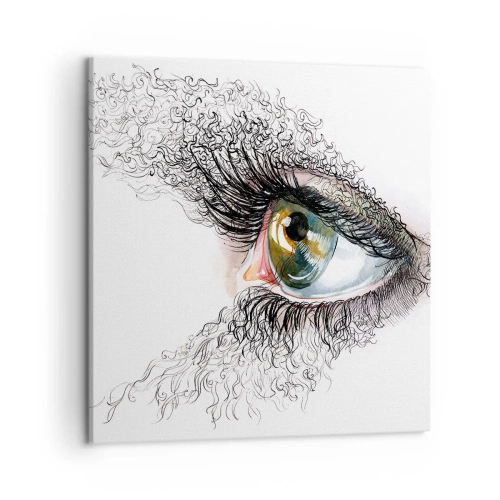 Tablou pe pânză - Privește direct în suflet - 50x50 cm