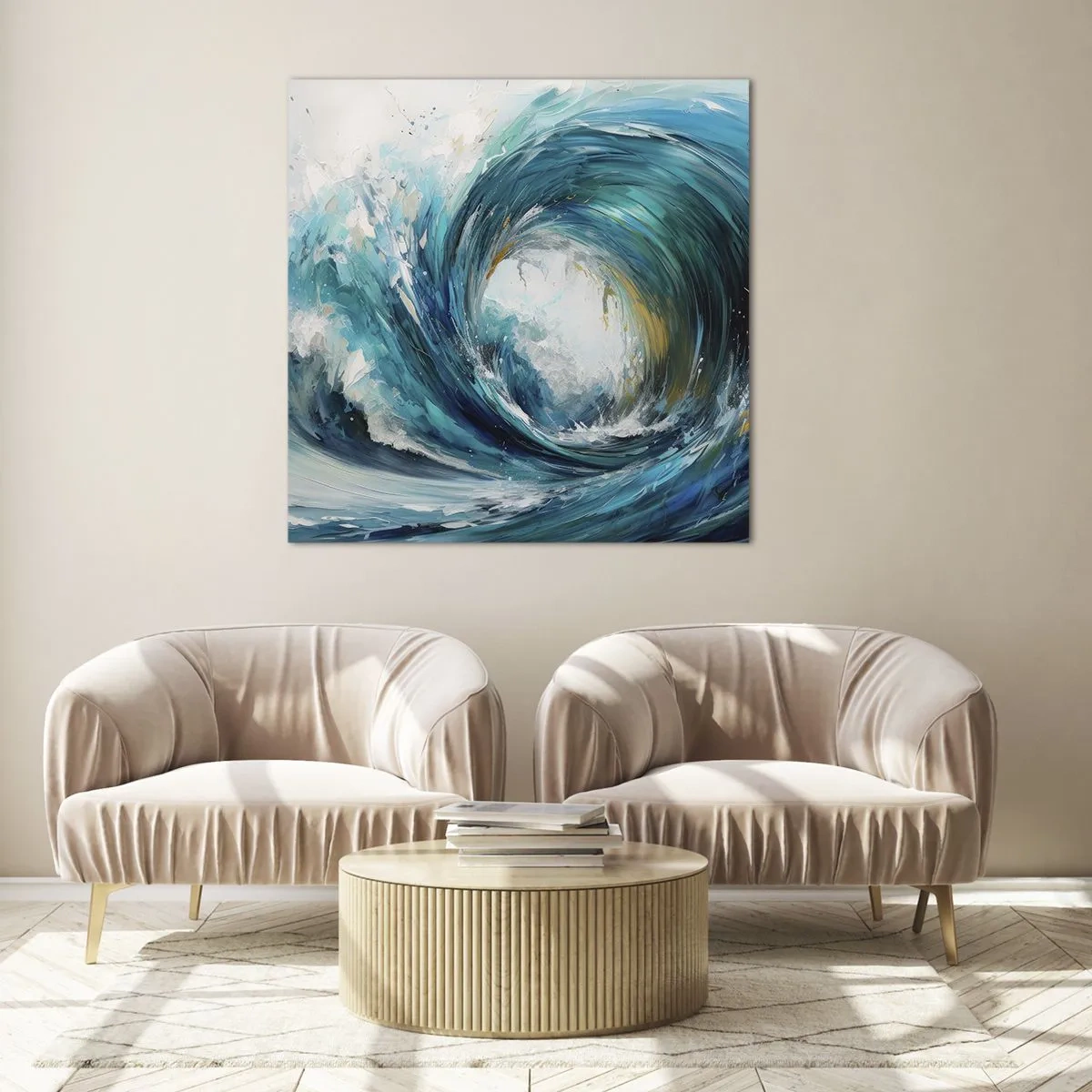 Tablou pe sticlă - Portal maritim - 30x30 cm