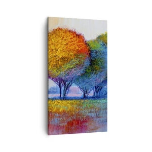 Tablou pe pânză - Coroanele culorilor - 45x80 cm