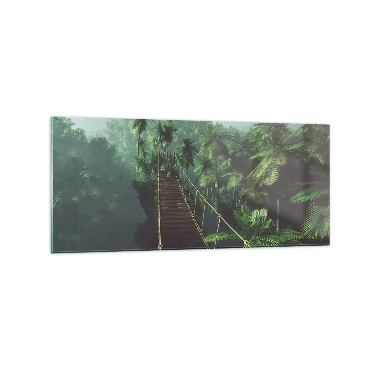 Tablou pe sticlă - Deasupra cazanului verde - 120x50 cm