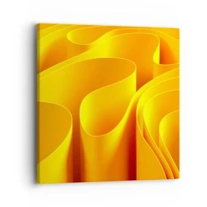 Tablou pe pânză - Ca niște valuri de soare - 40x40 cm