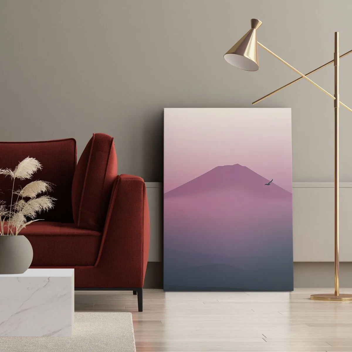 Tablou pe pânză - Călători deasupra norilor - 50x70 cm