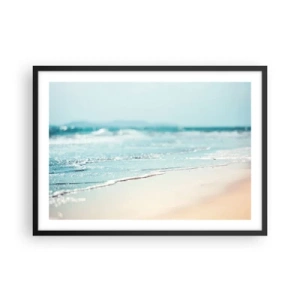 Poster în ramă neagră - Căldură și zgomotul valurilor - 70x50 cm
