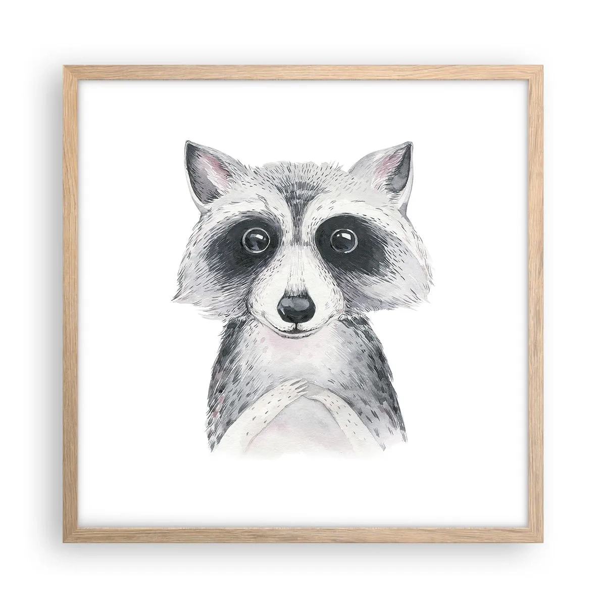 Poster în ramă de stejar deschis - Un moment pentru emoții - 50x50 cm