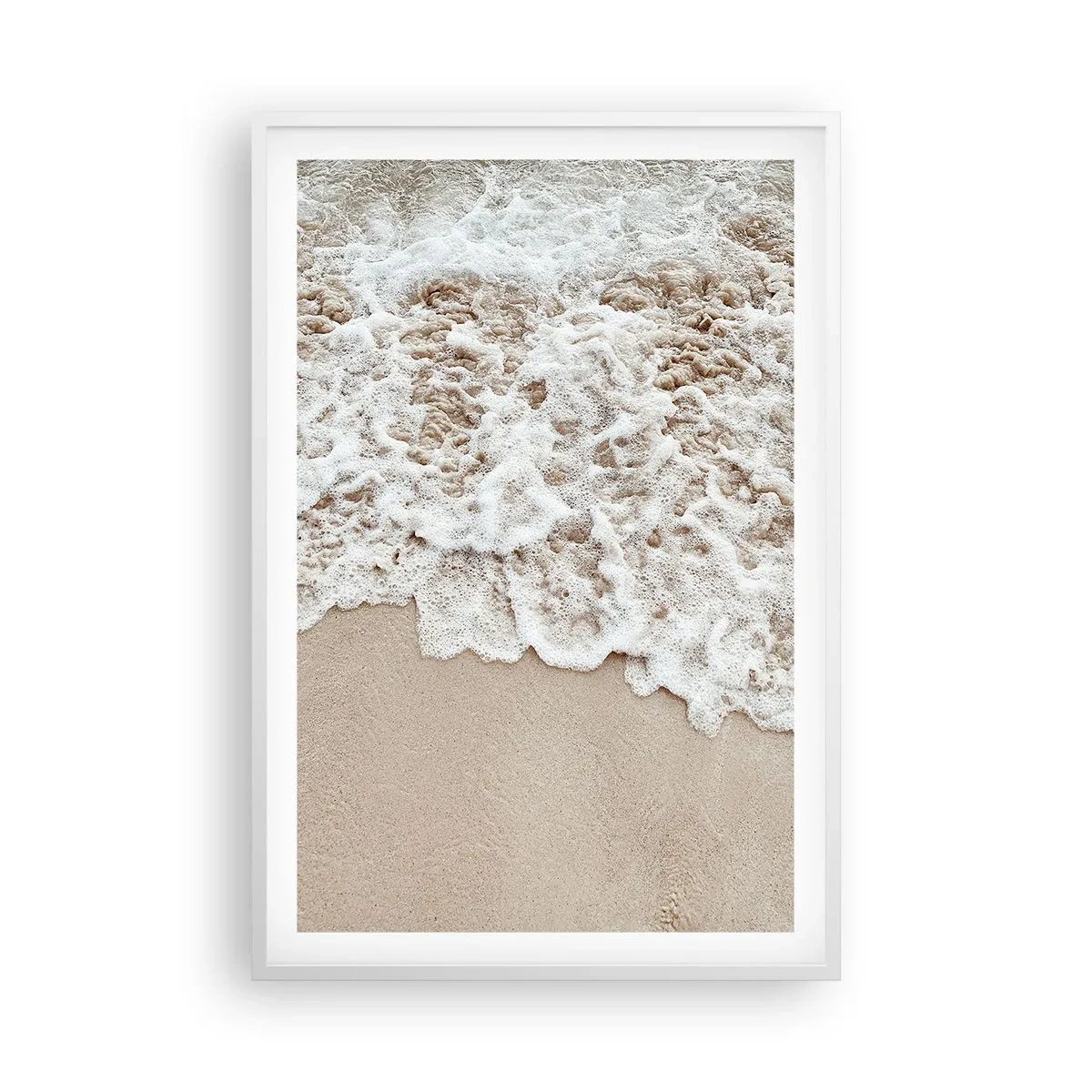 Poster în ramă albă - Mă întorc imediat - 61x91 cm