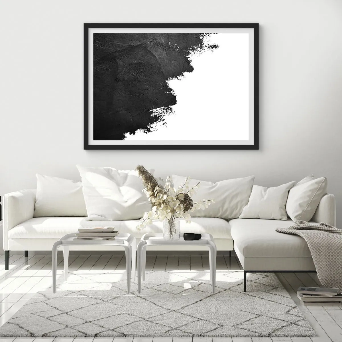 Poster în ramă neagră - Elemente: pământ - 70x50 cm