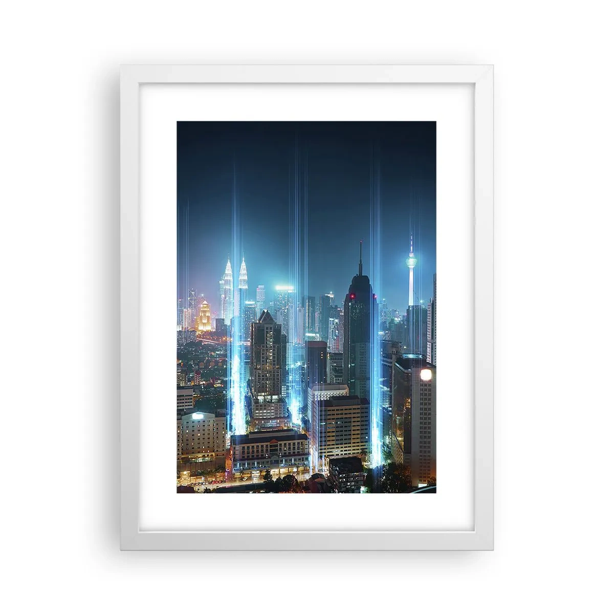 Poster în ramă albă - Prin Berlin spre cer - 30x40 cm