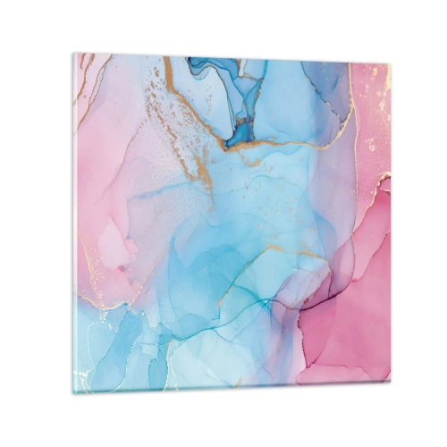 Tablou pe sticlă - Întâlnire și întrepătrundere - 40x40 cm