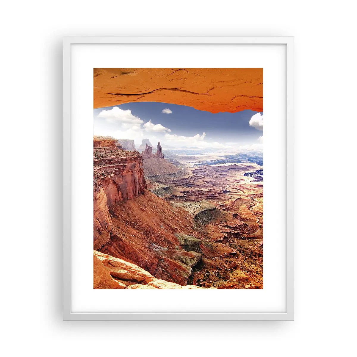 Poster în ramă albă - Sculptat de natura însăși - 40x50 cm