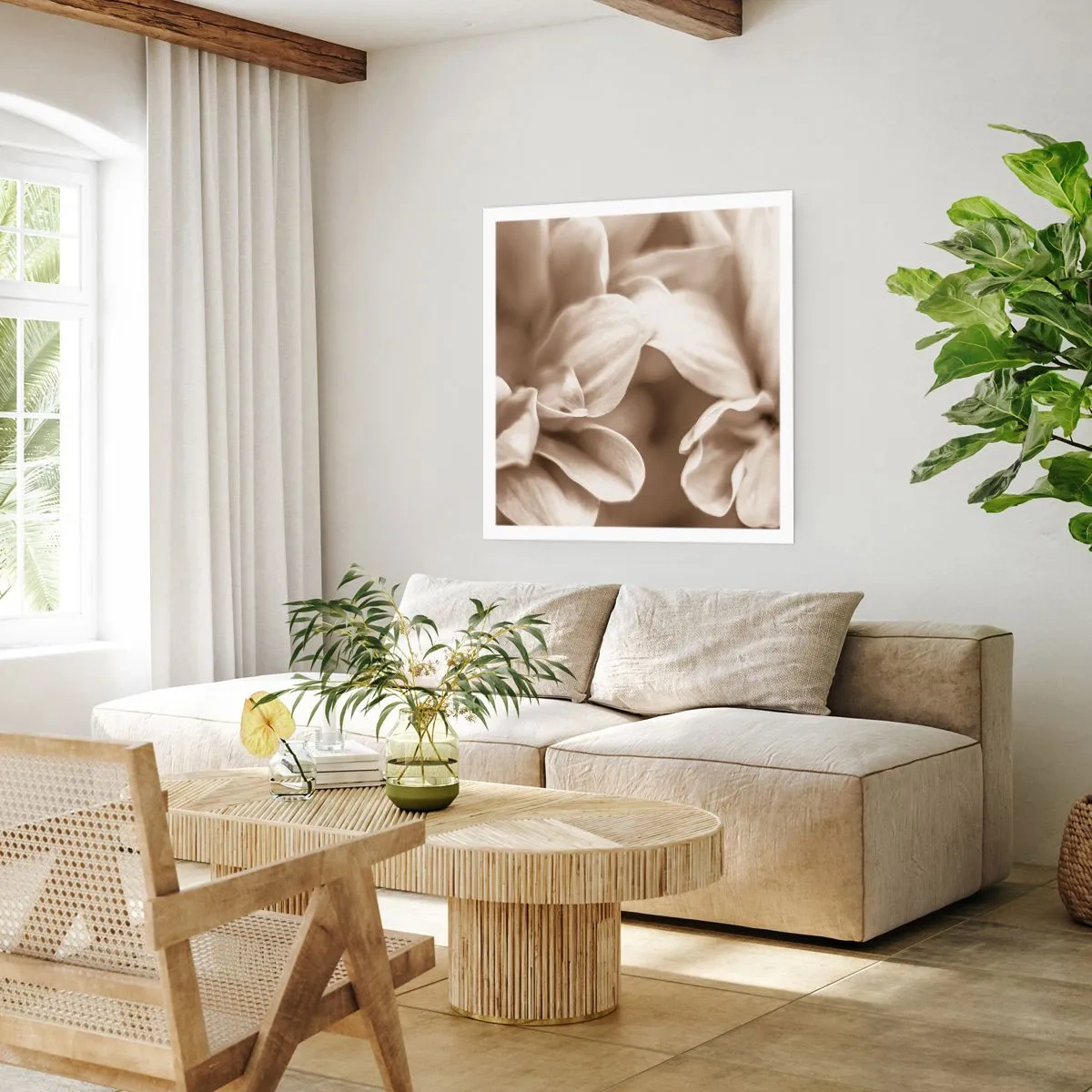 Poster - Blânde ca un zâmbet - 40x40 cm