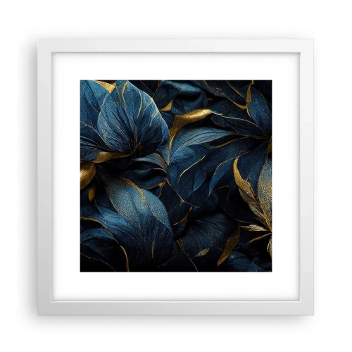 Poster în ramă albă - Căptușită cu aur - 30x30 cm