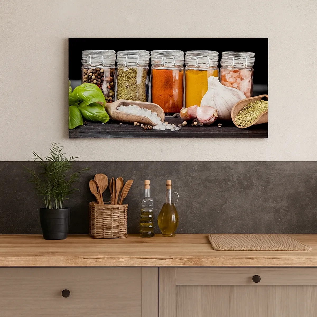 Tablou pe pânză - Pentru a da un gust vieții - 30x30 cm