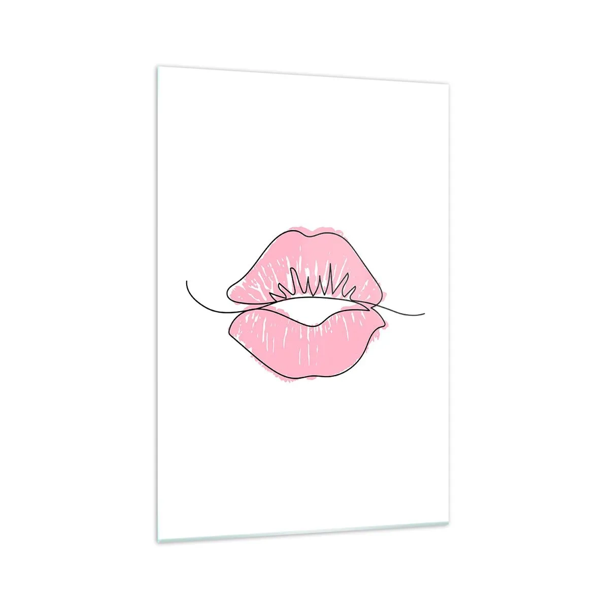 Tablou pe sticlă - Vrei un sărut? - 70x100 cm