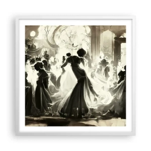 Poster în ramă albă - Marea mascaradă - 60x60 cm