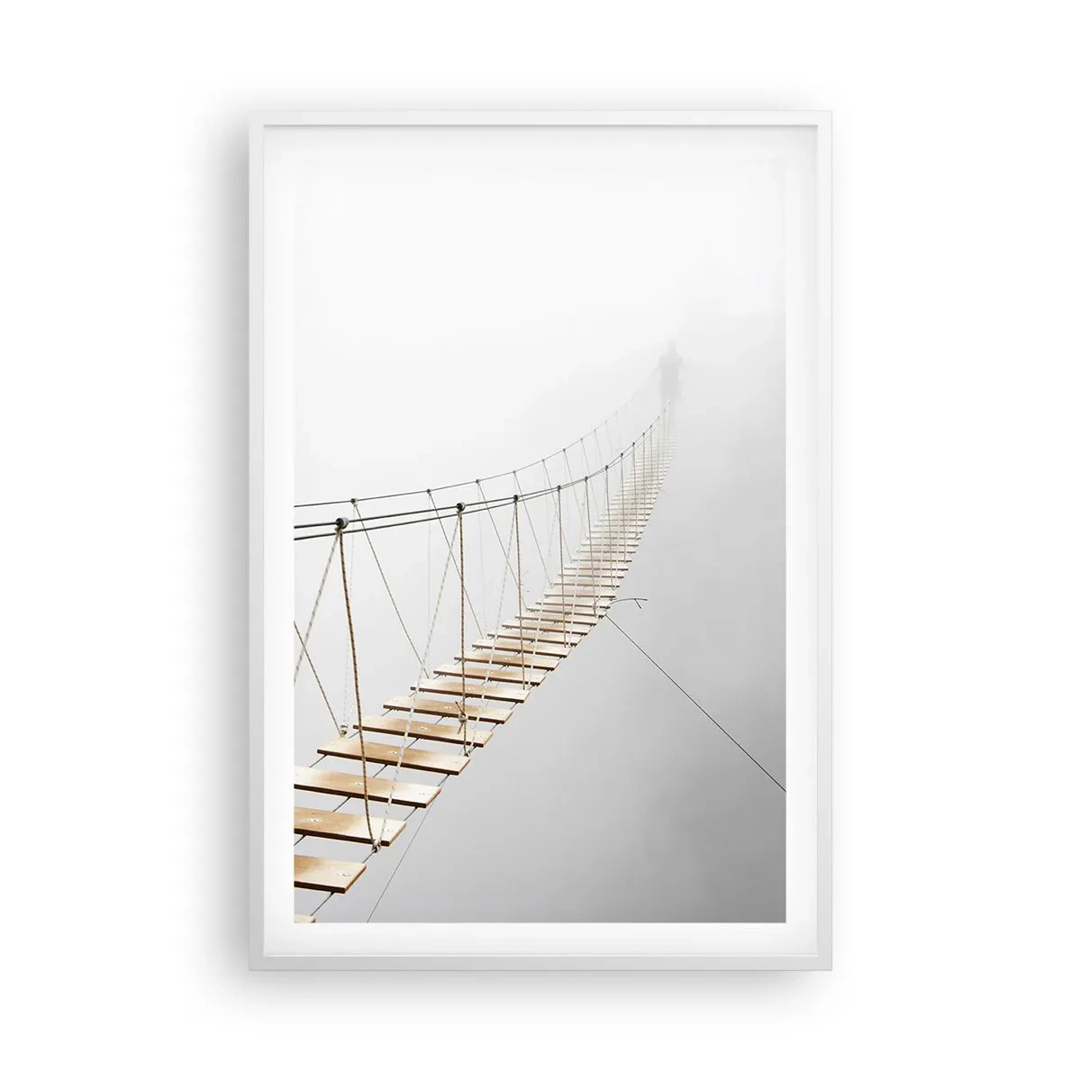 Poster în ramă albă - Unde te va duce? - 61x91 cm