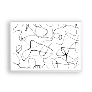 Poster în ramă albă - Căile vieții, căile destinului - 100x70 cm