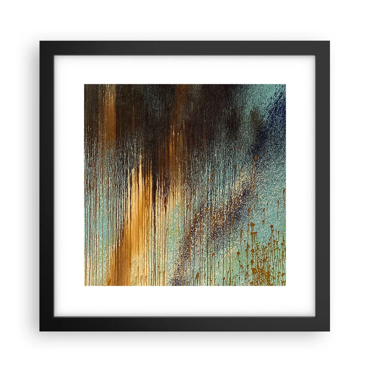 Poster în ramă neagră - O compoziție cromatică neaccidentală - 30x30 cm