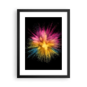 Poster în ramă neagră - Nașterea culorii  - 30x40 cm
