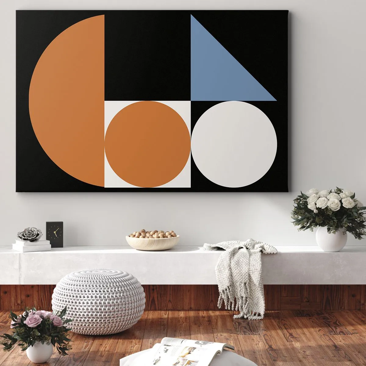 Tablou pe pânză - Sistem de figuri - 100x70 cm