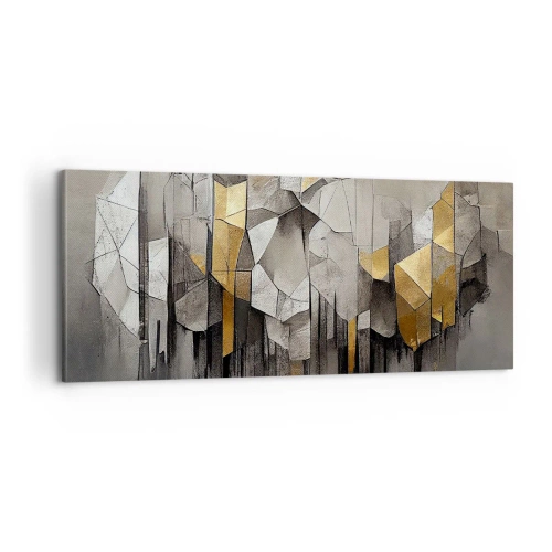 Tablou pe pânză - Compoziție de gheață și lumină - 100x40 cm