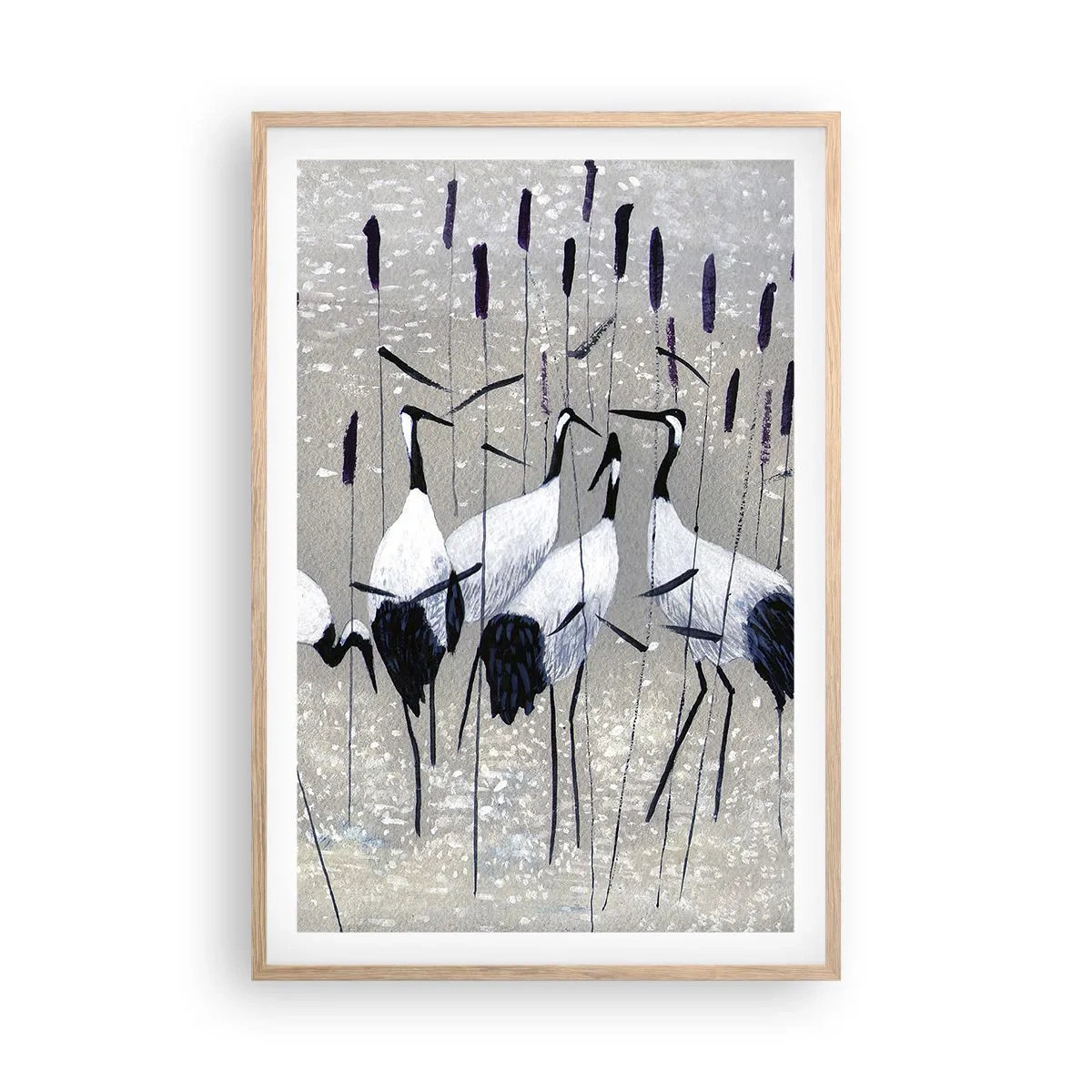 Poster în ramă de stejar deschis - Printre ai tăi - 61x91 cm