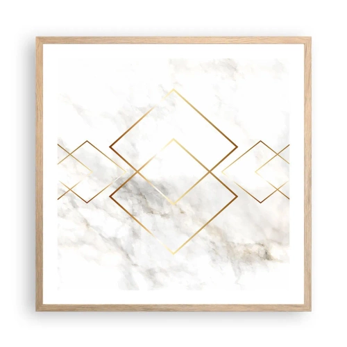 Poster în ramă de stejar deschis - Vedere spre infinit - 60x60 cm