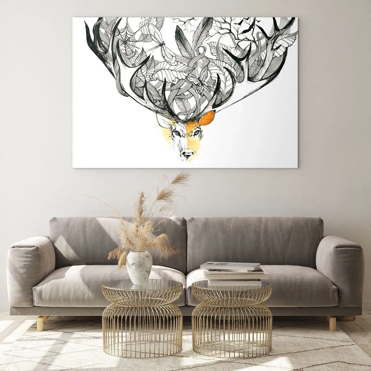 Tablou pe sticlă - Coarne de abundență - 120x80 cm